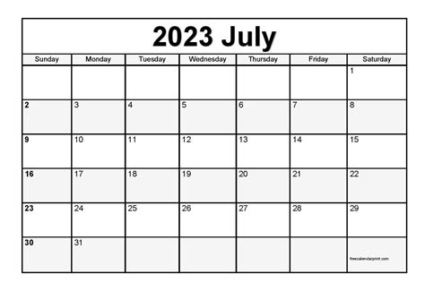 july 2023 calendar free printable calendar - free download printable july 2023 calendar large ...