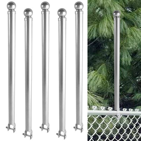 Snapklik.com : GRELWT 18 Pack Chain Link Fence Post Extender, 25.2 Fence Extension Height ...