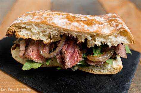 Ribeye Steak Sandwich Recipe - Our Potluck Family