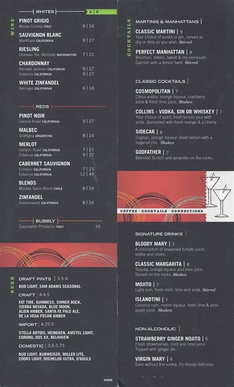 Menu at Oasis Bar & Grill, Roswell