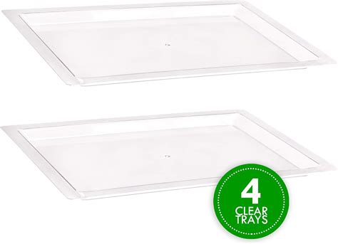 Amazon.com: Plasticpro Plastic Serving Trays - Serving Platters Rectangle 12 X 17 Disposable ...