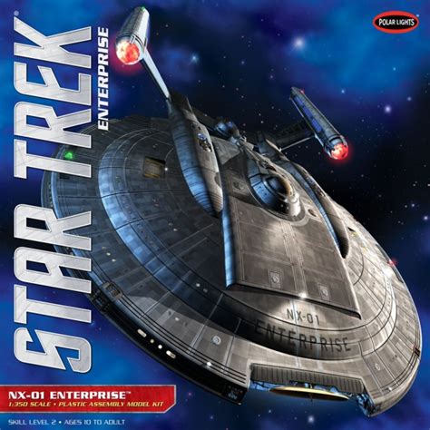 Enterprise NX-01 Scale Model Kit 1/350 Polar Lights, Star Trek ...