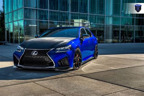 Electric Blue Lexus GS-F With Perfectly Fitted Rohana RFX5 Wheels ...