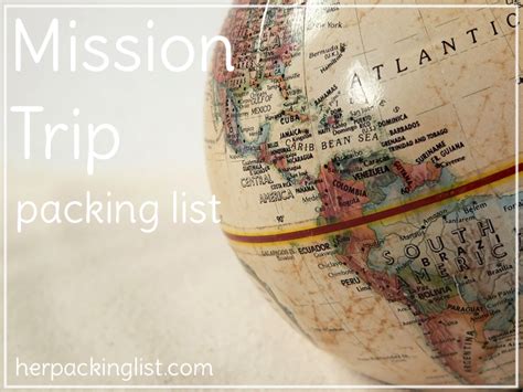 Mission Trip Packing List for Women - Her Packing List