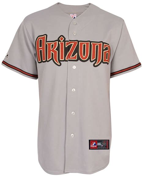 Majestic Mens Arizona Diamondbacks Blank Replica Jersey in Gray for Men ...