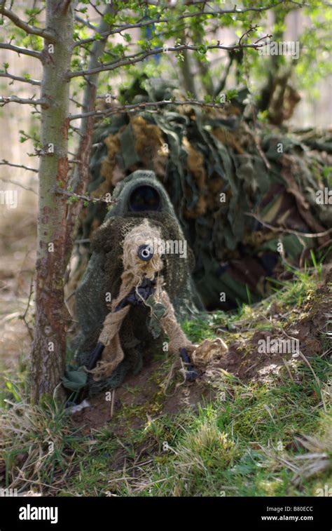 Sniper in Ghillie suit Stock Photo - Alamy