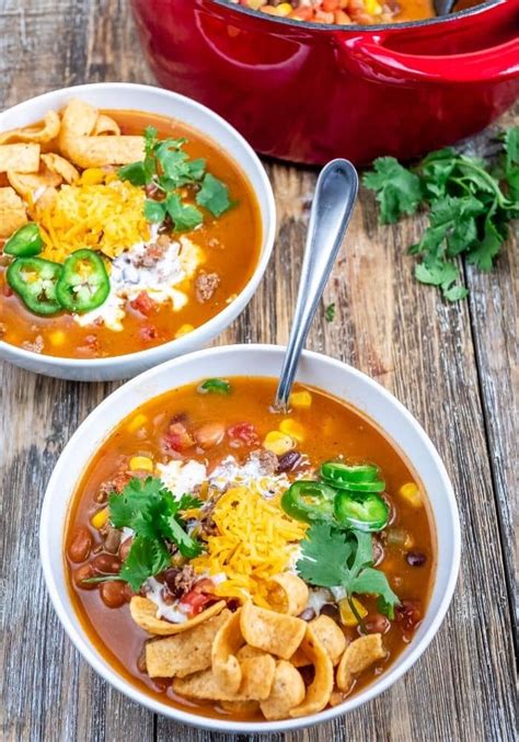 Easy Taco Soup with Ranch - 100k Recipes