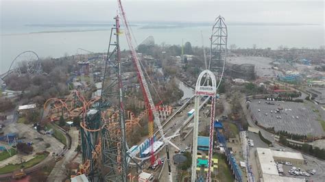 Cedar Point Top Thrill 2 spike tower construction video | wtol.com