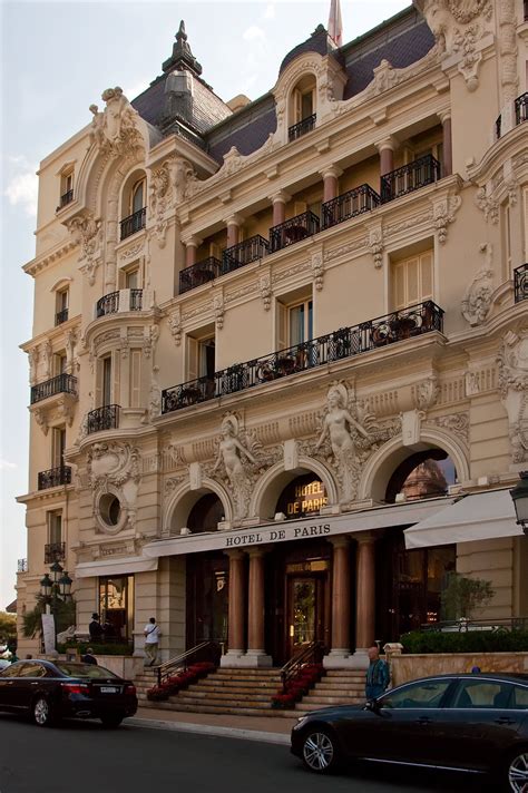 Front Entrance of the Hotel de Paris with its voluptuous façade | Paris hotels, Hotel de paris ...