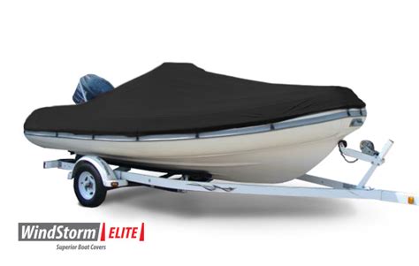 Sunbrella Boat Cover for INFLATABLE - Center Console Fits 13'6" LENGTH up to 74" WIDTH