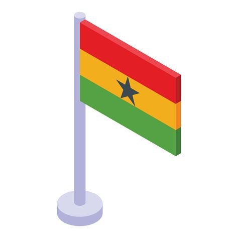 African country flag icon, isometric style 15651396 Vector Art at Vecteezy