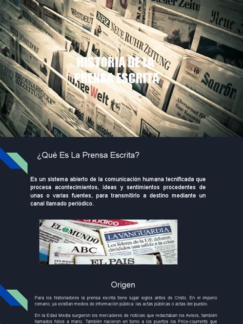 Historia de La Prensa Escrita | PDF | Televisión | Comunicación