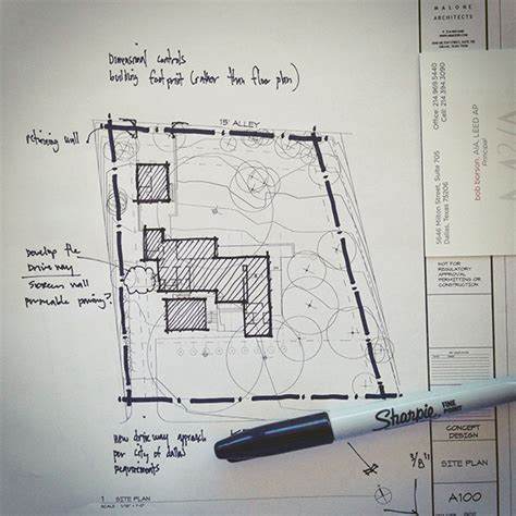 Architectural Sketch site plan line weight | Life of an Architect