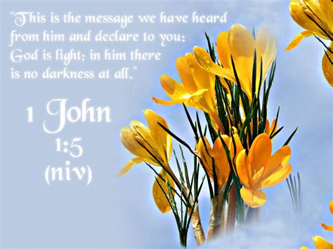 1 John 1 : 5 Bible Verse