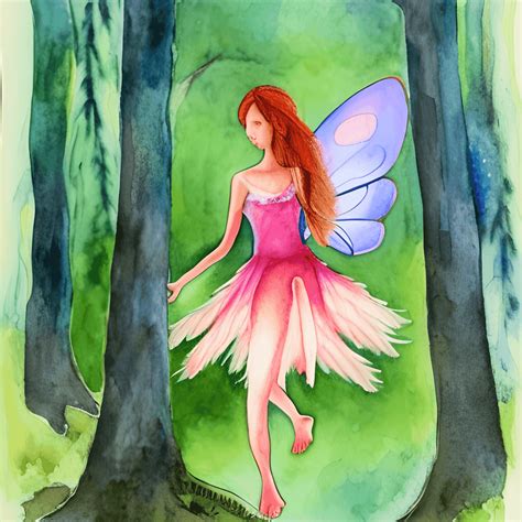 Fairy Forest Watercolor Graphic · Creative Fabrica