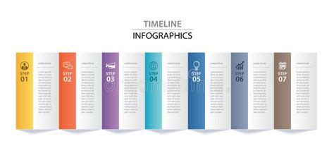 Infographics Paper Index with 7 Data Template. Vector Illustration Abstract Background Stock ...