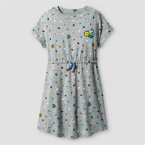 Girls' Toca Boca Dress - Heather Grey | Dresses, Short sleeve dress shirt, Clothes