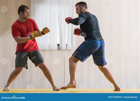 Fighter Training His MMA Skills Stock Photo - Image of fighters ...