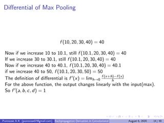 Convolutional neural network backpropagation derivation | PPT