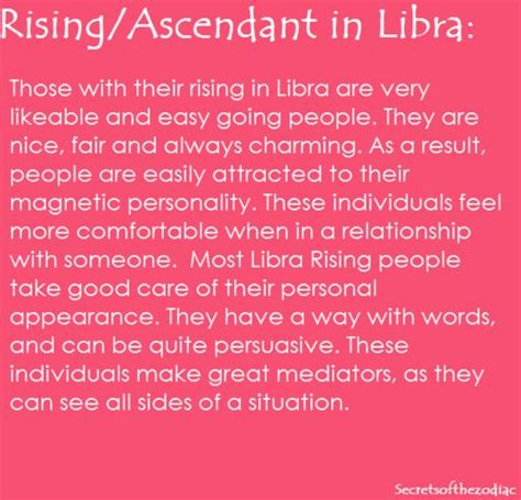 Libra Rising Sign Chart