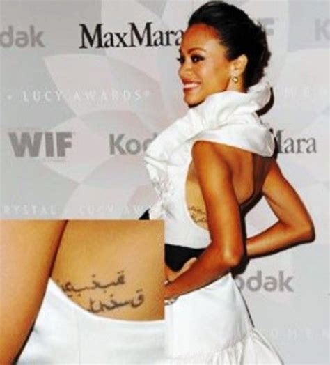 Zoe Saldana’s 5 Tattoos & Their Meanings - Body Art Guru