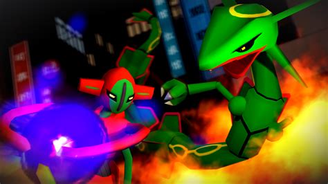 {SFM} Deoxys vs Rayquaza by UniTheLucario on DeviantArt