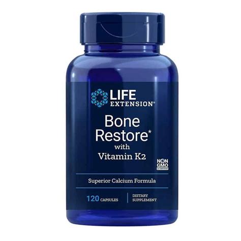 Life Extension Bone Restore (with Vitamin K2) - Health Nut Vitamin