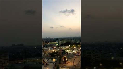 Beautiful Karachi Skyline 🏙️- Kashmir Amusement Park Ferris Wheel Eid ...