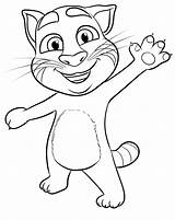 Talking Tom 03 coloring Page sketch template