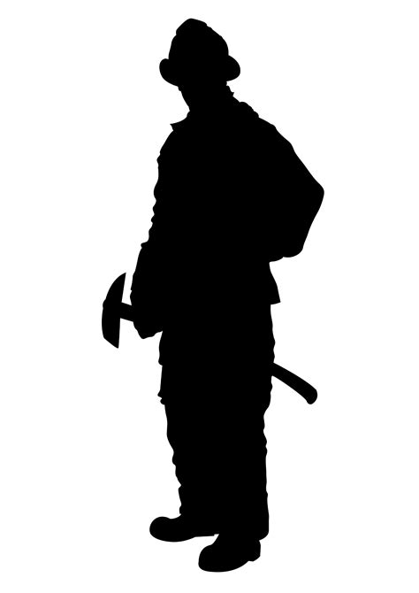 Fire Fighter Silhouette at GetDrawings | Free download