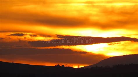 The sunset from the hill stock image. Image of tramonto - 184446165