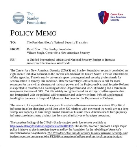 Policy Memo Example Check more at https://cleverhippo.org/policy-memo-example