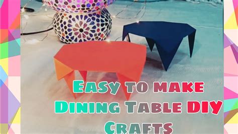 Easy to make Dining Table | DIY Crafts | Origami Paper Craft - YouTube
