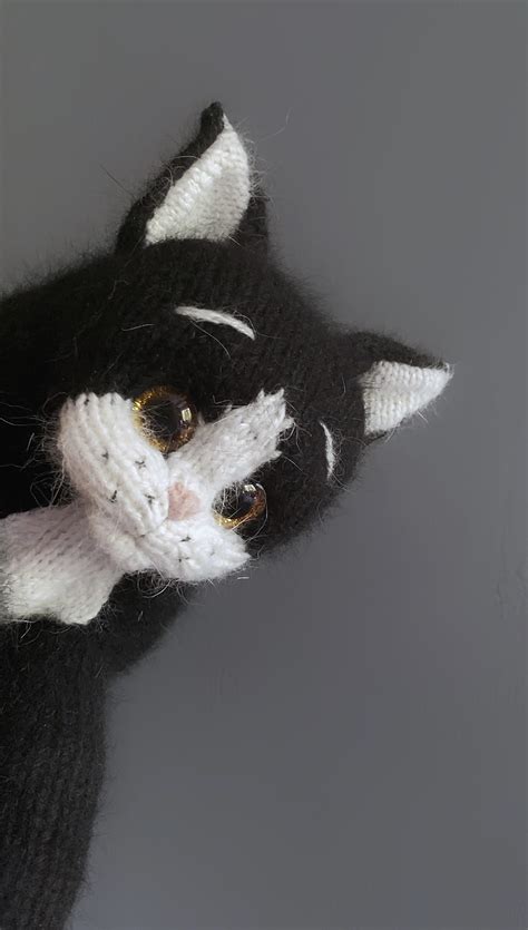 Knitted toy realistic cat to order - Inspire Uplift