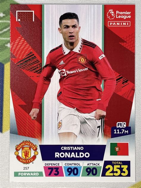 257 Cristiano Ronaldo Manchester United Base Panini Premier League ...