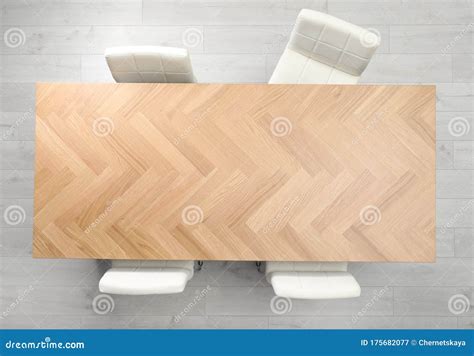 Modern Office Table with Chairs Stock Image - Image of desk, modern ...