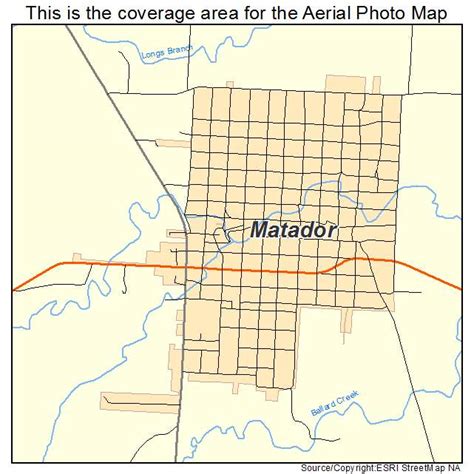 Aerial Photography Map of Matador, TX Texas