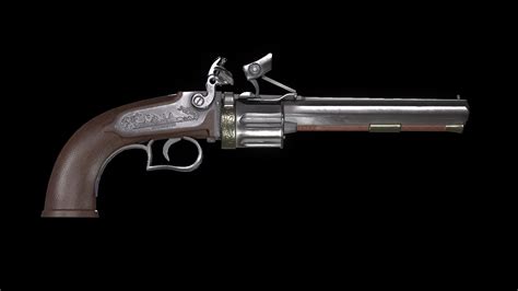 ArtStation - Flintlock Revolver ca. 1820