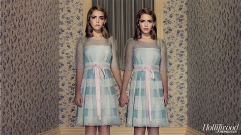 Kiernan Shipka Re-Enacts the Spooky Grady Twins From 'The Shining' - YouTube