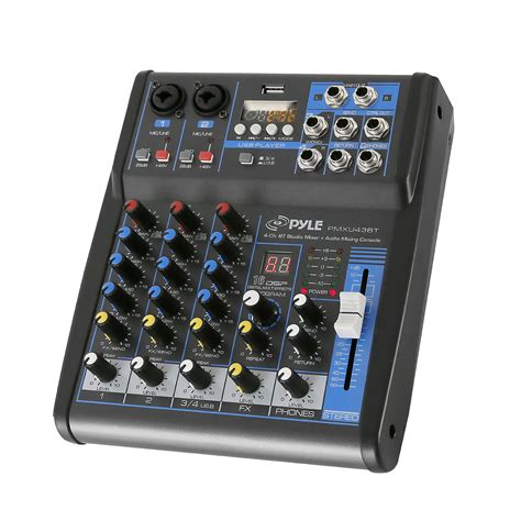 Buy PyleProfessional Audio Mixer Sound Board Console System Interface 4 ...