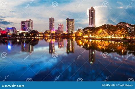 Colombo City Skyline View stock photo. Image of sunset - 289349126