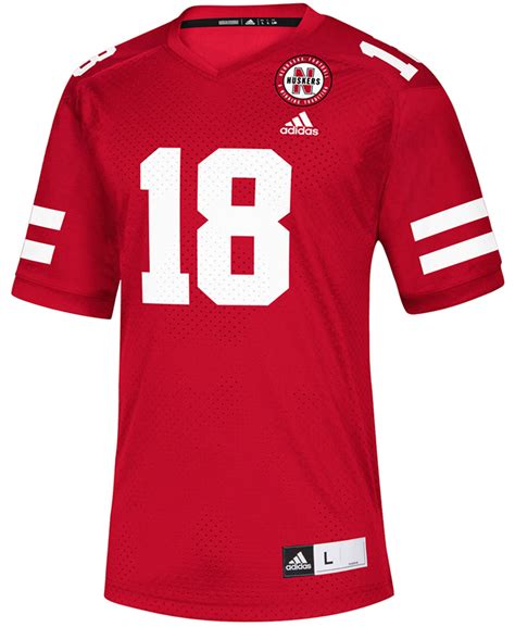 Adidas No. 18 Nebraska Football Replica Jersey