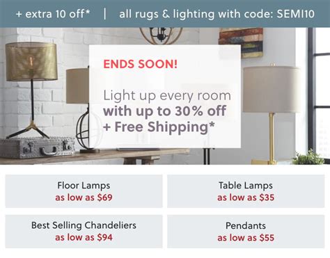 Shop All Lighting | Ashley Furniture HomeStore