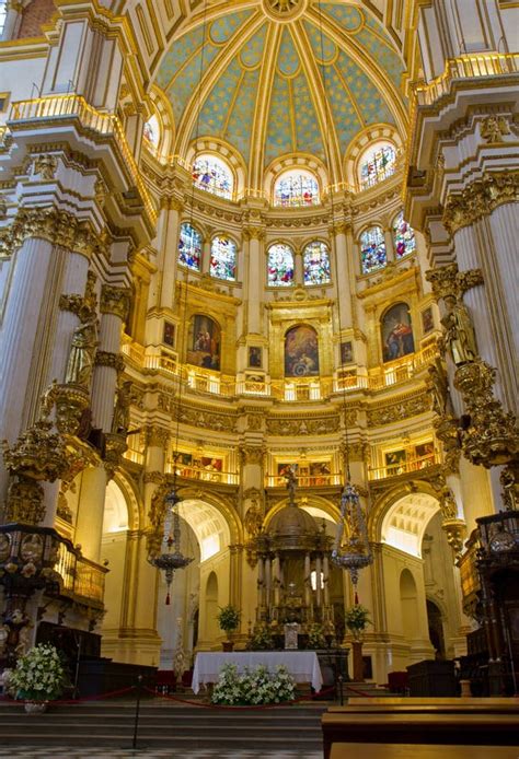 Cathedral Interior, Granada , Spain Royalty Free Stock Image - Image: 25749556