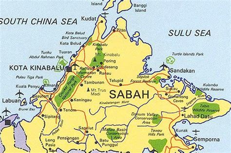 Old Philippine Map With Sabah