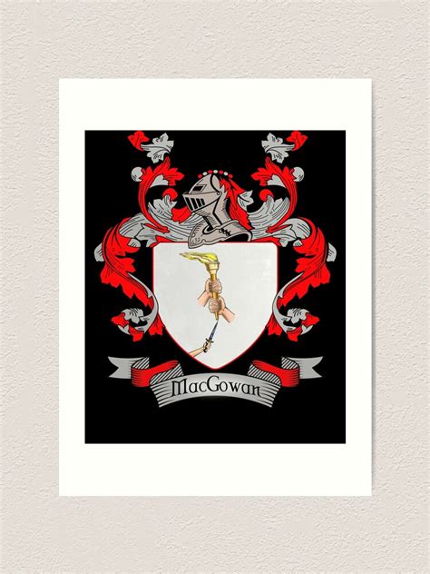 "MacGowan Coat of Arms | MacGowan Family Crest" Art Print by chuppys | Redbubble