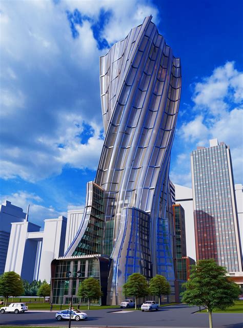 ArtStation - G+35 High-rise Building Design_ Organic Architecture