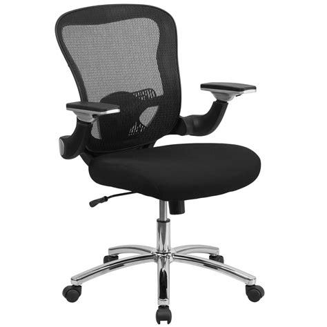 Flash Furniture Mid-Back Black Mesh Executive Swivel Office Chair with Mesh Padded Seat and ...