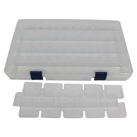 Plano 3700 Prolatch Organiser Case | Transparent / Blue | Plano Store