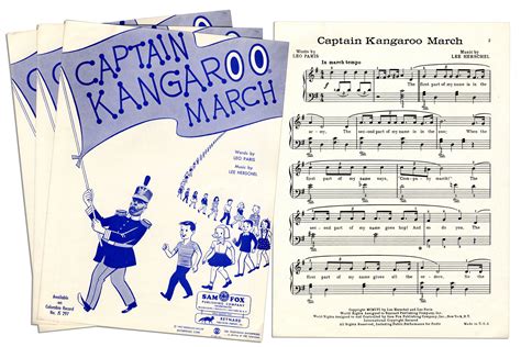 Lot Detail - Captain Kangaroo Sheet Music -- Lot of 3 of ''Captain ...